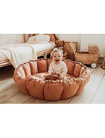 Tapis d'Eveil & Sac à jouets 3 en 1 Bloom Terracotta par Play & Go