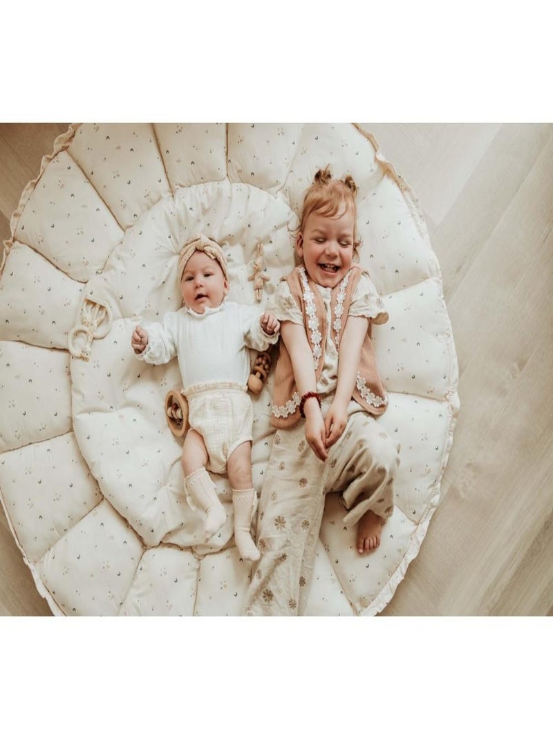 Tapis d'éveil & sac à jouets 3 en 1 en coton bio Blanc - Kiabi