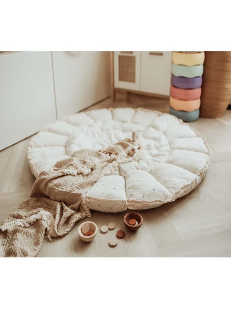Tapis d'éveil & sac à jouets 3 en 1 en coton bio Blanc - Kiabi