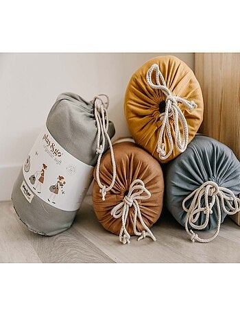 Tapis d'éveil & sac à jouets 3 en 1 en coton bio