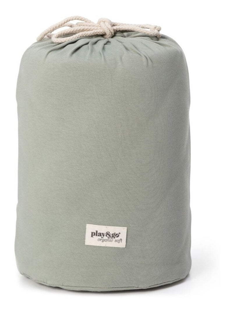Tapis d'éveil & sac à jouets 3 en 1 en coton bio Vert - Kiabi