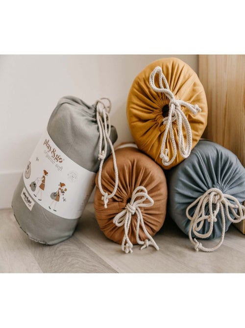 Tapis d'éveil & sac à jouets 3 en 1 en coton bio - Kiabi