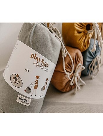 Tapis d'Eveil & Sac à jouets 3 en 1 en coton