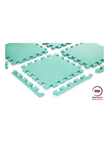 Tapis d'eveil tapis puzzle bébé 120*90*1,2 cm, 12 pièces avec des bords