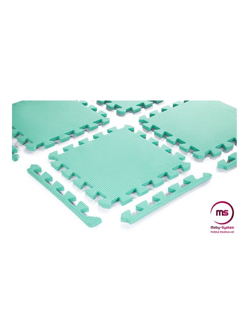 Tapis d'eveil tapis puzzle bébé 120*90*1,2 cm, 12 pièces avec des bords - Kiabi