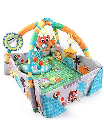 Tapis d'éveil tinymini 4 faces avec barrière