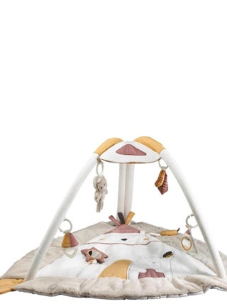 Tapis d'éveil Tipi bébé 77x77cm en polyester beige - SAUTHON