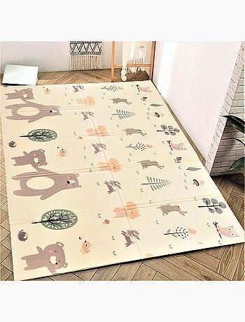 Tapis d'éveil XXL en mousse XPE pliable 200x180cm Mamabrum