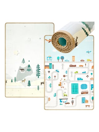 Tapis d'éveils Bébé 120*180*0,5 cm,  Tapis de jeu en Mousse, Pliable, Imperméable, Antidérapant