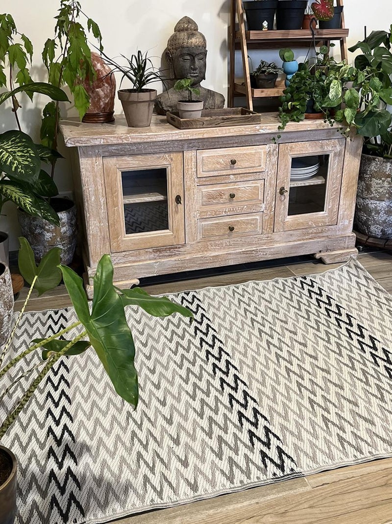 Tapis dextérieur en polypropylène Gris - Kiabi