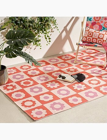 Tapis d'extérieur motif fleurs 160x230cm CHA CHA POP