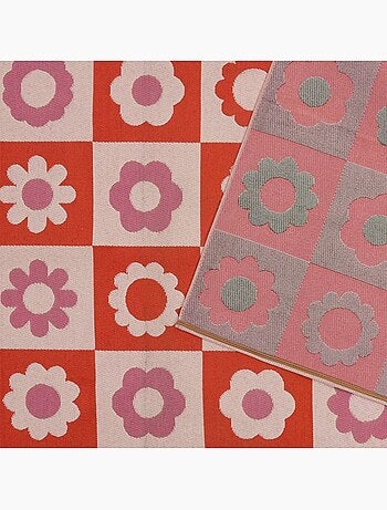 Tapis d'extérieur motif fleurs 160x230cm CHA CHA POP