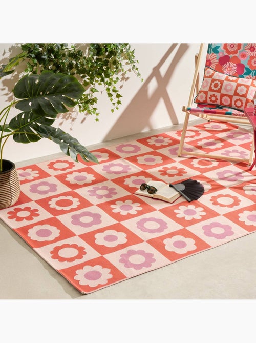 Tapis d'extérieur motif fleurs 160x230cm CHA CHA POP - Kiabi Tapis d'extérieur motif fleurs 160x230cm CHA CHA POP - Kiabi