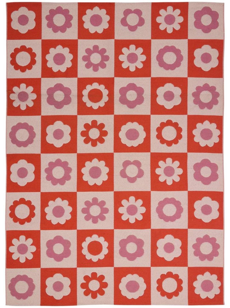 Tapis d'extérieur motif fleurs 160x230cm CHA CHA POP Rose - Kiabi