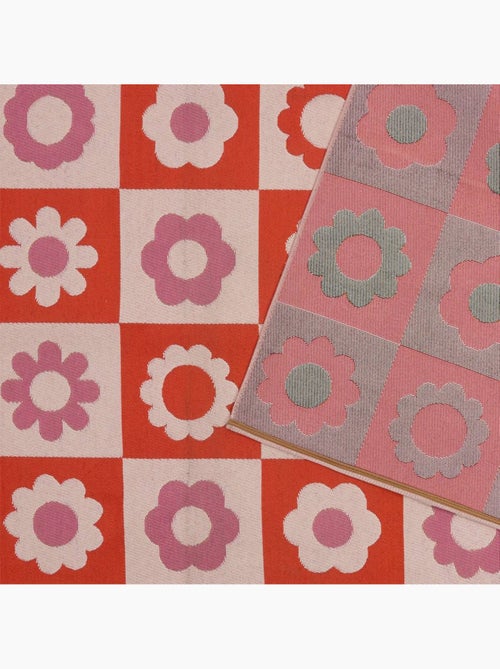 Tapis d'extérieur motif fleurs 160x230cm CHA CHA POP - Kiabi Tapis d'extérieur motif fleurs 160x230cm CHA CHA POP - Kiabi