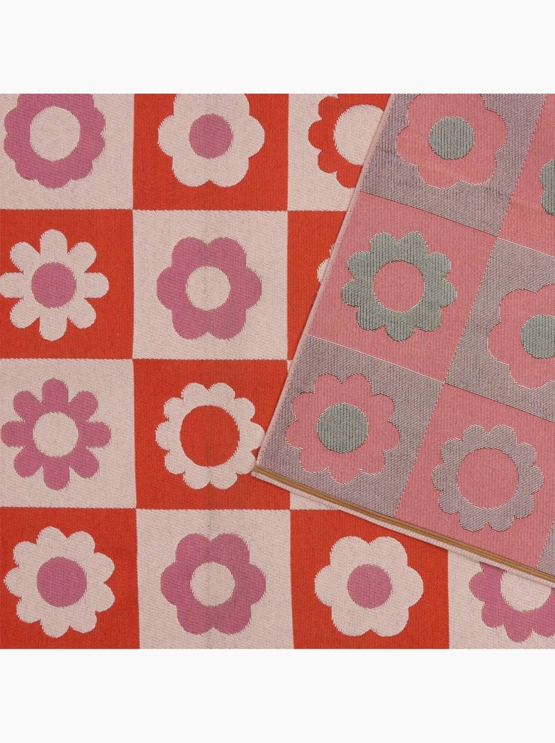 Tapis d'extérieur motif fleurs 160x230cm CHA CHA POP Rose - Kiabi