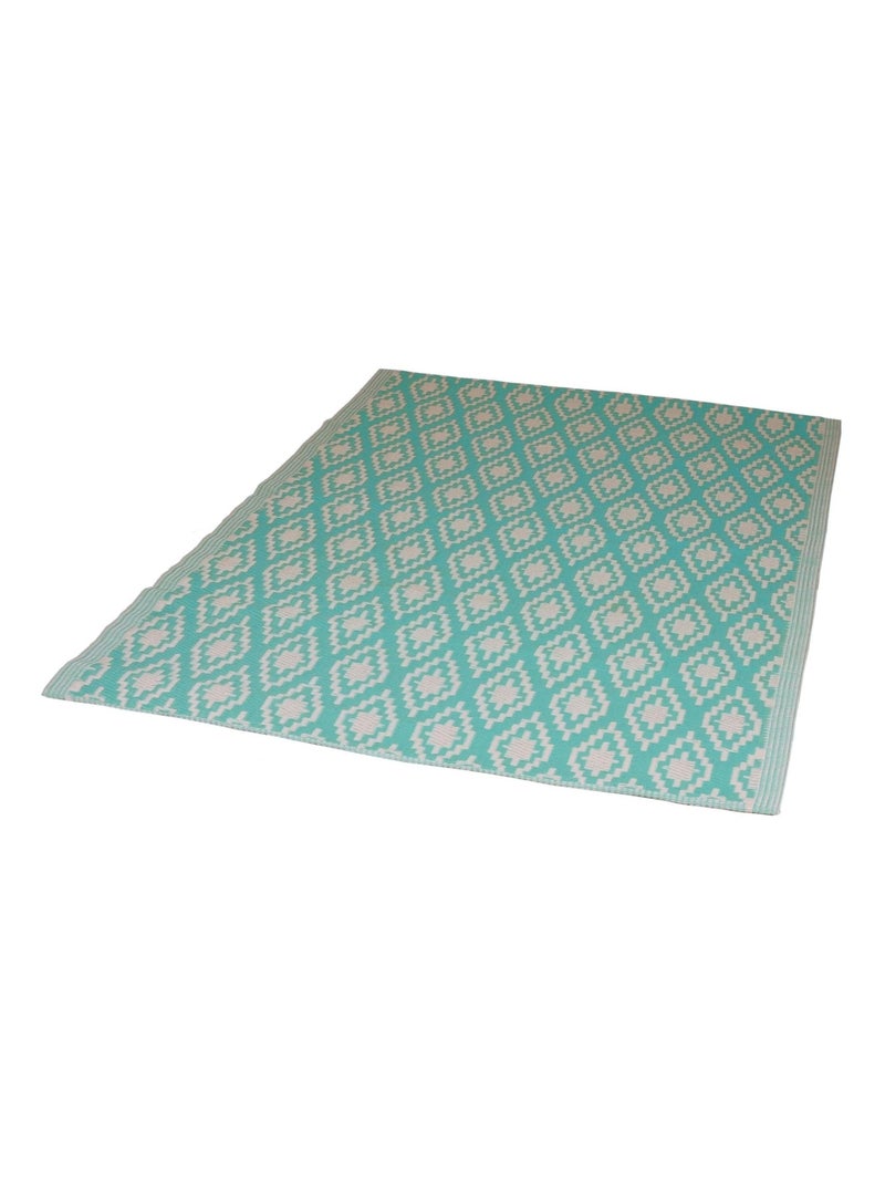 Tapis d'extérieur Motif géométrique - Dylrev Bleu turquoise - Kiabi