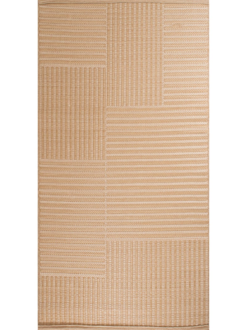Tapis d'extérieur motif géométrique Beige - Kiabi