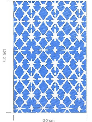 Tapis d’extérieur motif graphique tissé