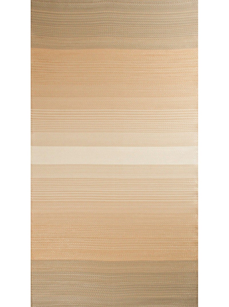 Tapis d'extérieur motif ligne dégradée Beige - Kiabi
