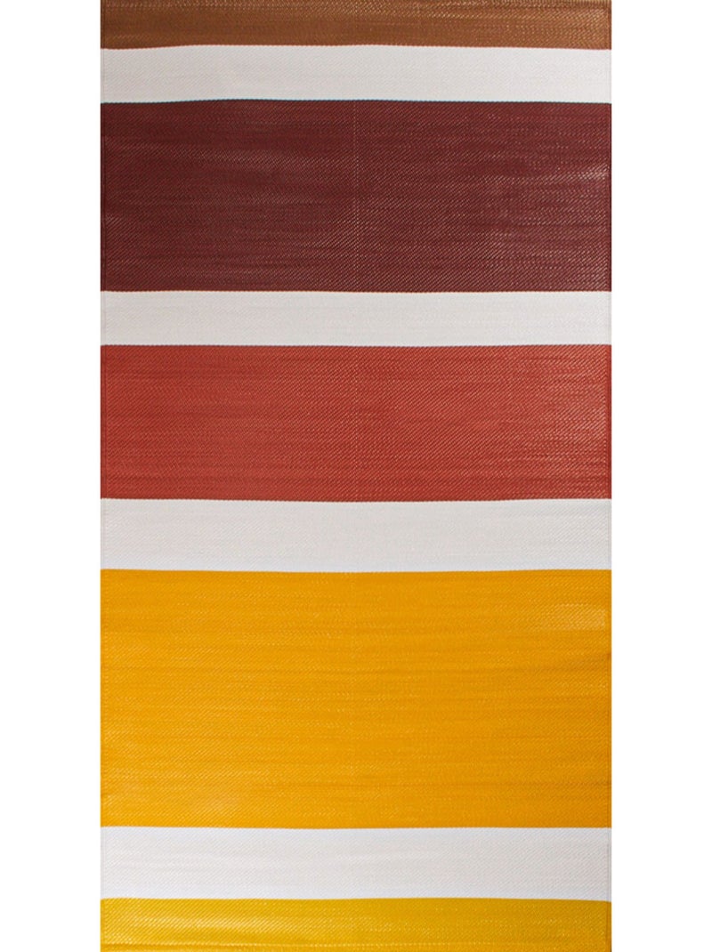 Tapis d'extérieur motif ligne dégradée Orange - Kiabi