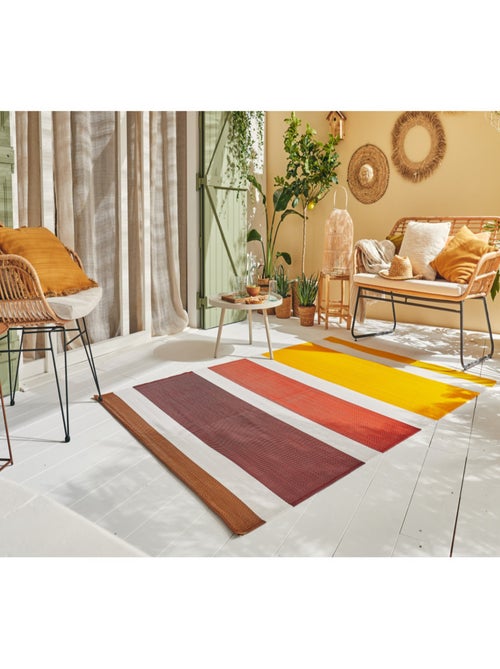 Tapis d'extérieur motif ligne dégradée - Kiabi
