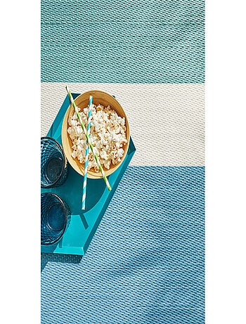 Tapis d'extérieur motif ligne dégradée