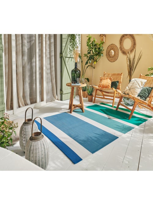 Tapis d'extérieur motif ligne dégradée - Kiabi