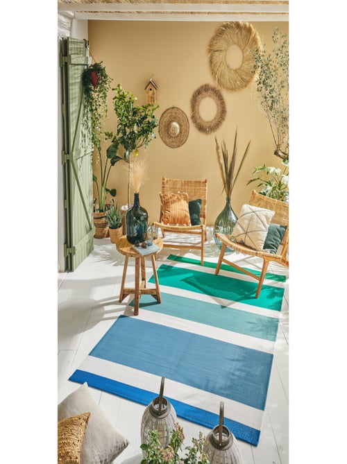 Tapis d'extérieur motif ligne dégradée - Kiabi