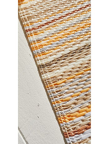 Tapis d'extérieur motif rayure dégradée