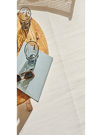 Tapis d'extérieur motif rayure dégradée