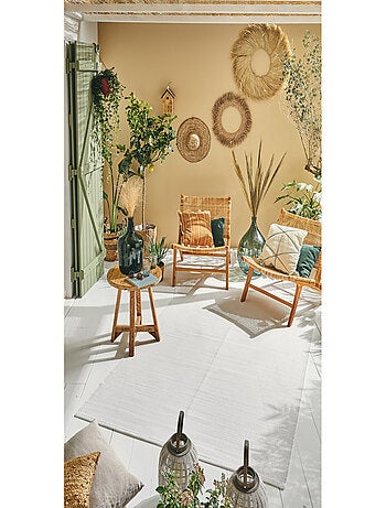 Tapis d'extérieur motif rayure dégradée