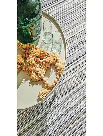 Tapis d'extérieur motif rayure dégradée