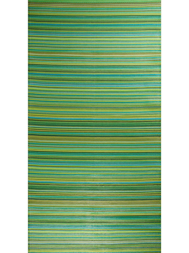 Tapis d'extérieur motif rayure dégradée Vert - Kiabi