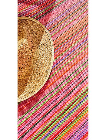 Tapis d'extérieur motif rayure dégradée