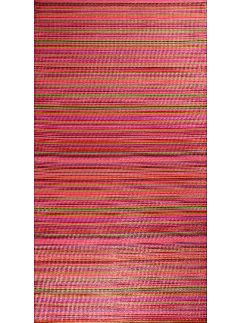 Tapis d'extérieur motif rayure dégradée Violet - Kiabi