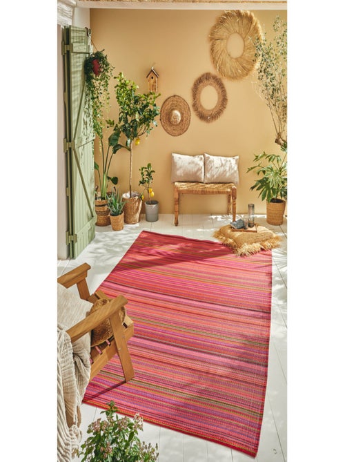 Tapis d'extérieur motif rayure dégradée - Kiabi