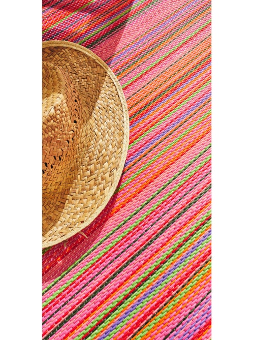 Tapis d'extérieur motif rayure dégradée - Kiabi