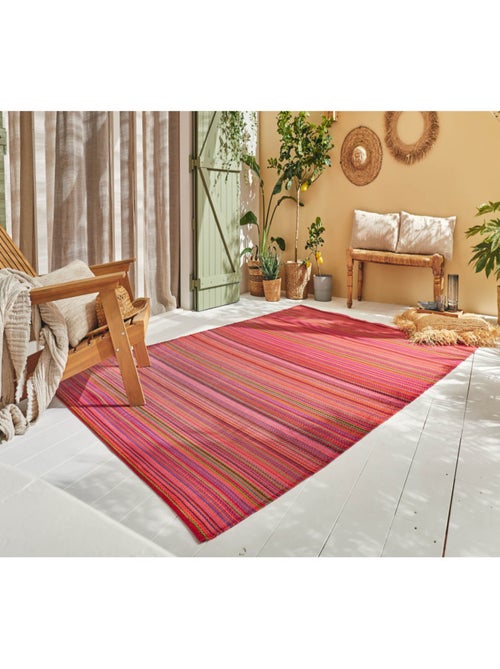 Tapis d'extérieur motif rayure dégradée - Kiabi