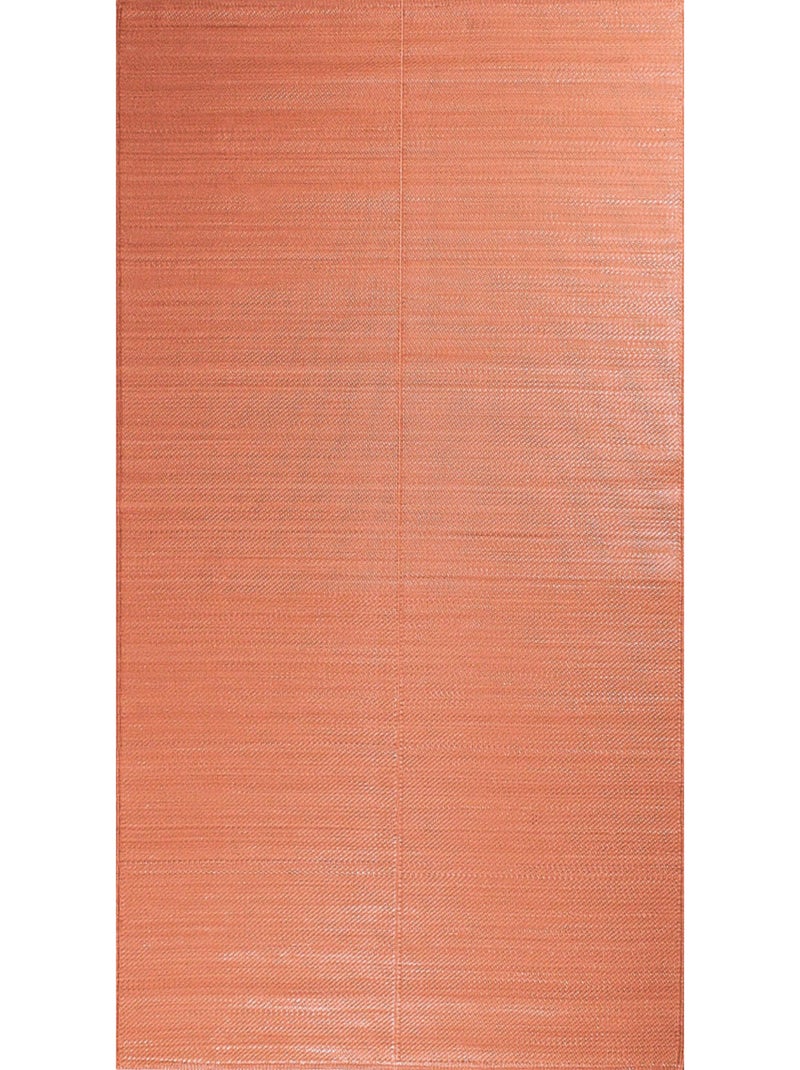Tapis d'extérieur motif uni corail Orange - Kiabi