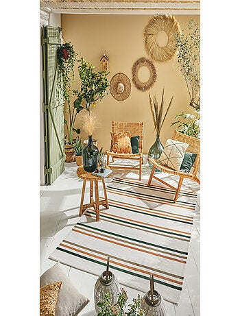 Tapis d'extérieur motifs rayures