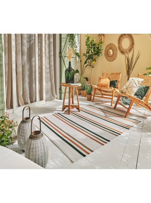 Tapis d'extérieur motifs rayures - Kiabi