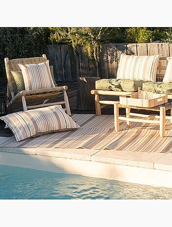 Tapis d’extérieur rayé