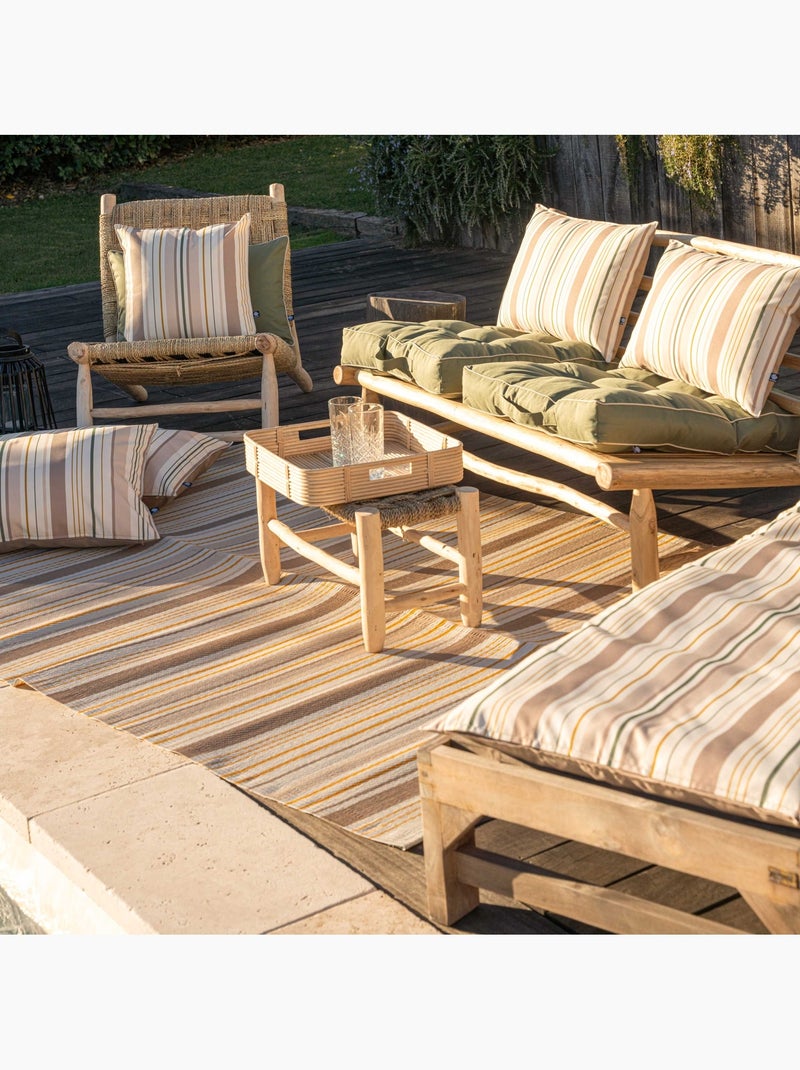 Tapis d’extérieur rayé Beige clair - Kiabi