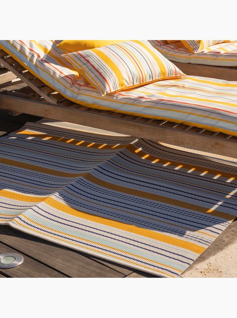 Tapis d’extérieur rayé Jaune - Kiabi