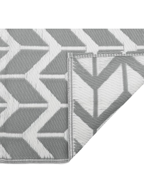 Tapis d’extérieur rectangulaire réversible motif chevrons - Kiabi Tapis d’extérieur rectangulaire réversible motif chevrons - Kiabi