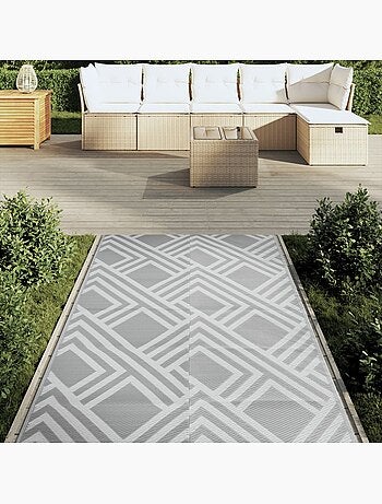 Tapis d’extérieur réversible motif graphique
