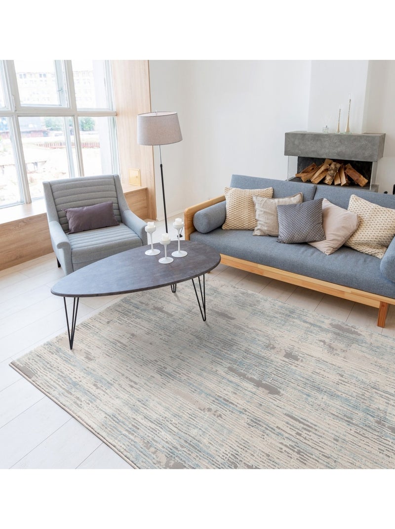 Tapis d'intérieur Amatis 6610 Bleu - Kiabi