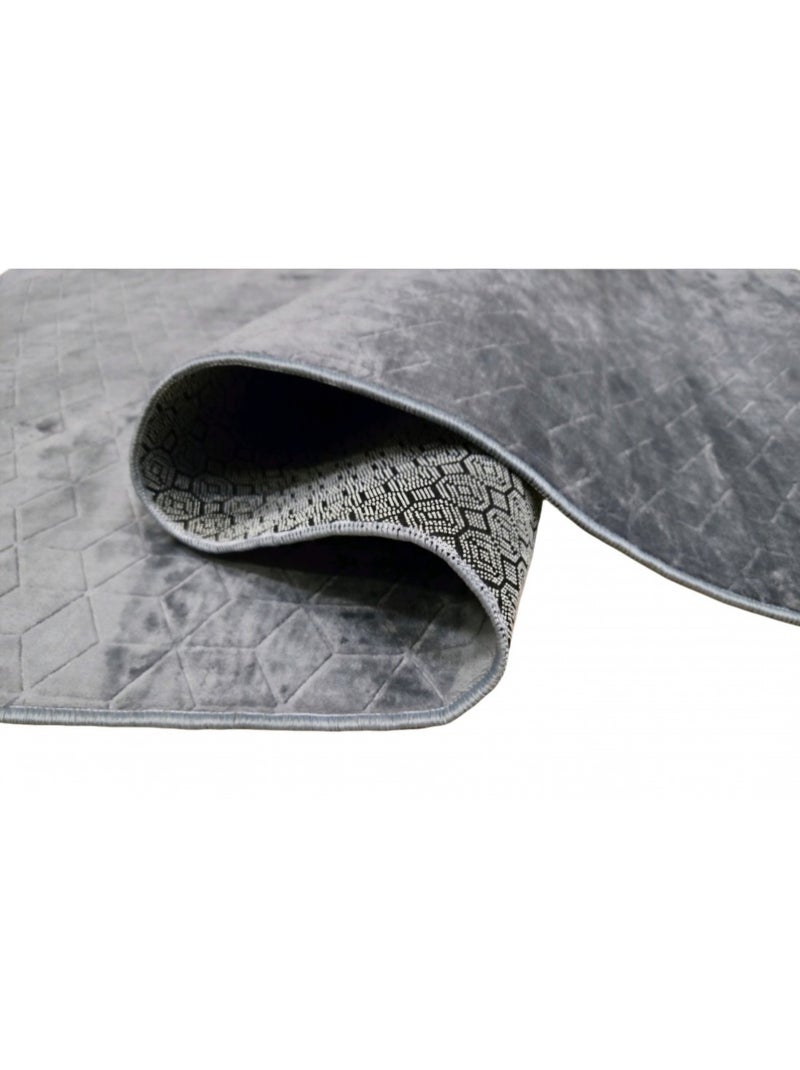 Tapis d'intérieur ASTANA gris anthracite - Kiabi
