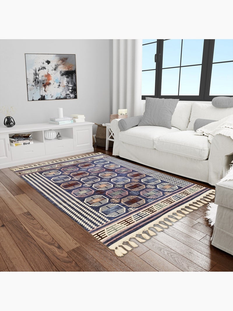 Tapis d'intérieur BERBERE Bleu - Kiabi